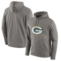 Ndoa GB.Packers Gray Circuit Logo Pullover Hoodies Limited Game Blank Player Stitched Jerseys