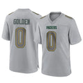 Ndoa GB.Packers #0 Matthew Golden Player Gray Atmosphere Fashion Home Game Stitched Jerseys