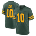Ndoa GB.Packers #10 Jordan Love Player Green Alternate Home Game Stitched Jerseys