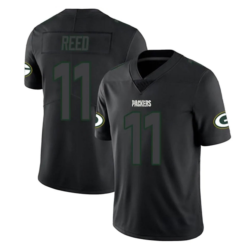Ndoa GB.Packers #11 Jayden Reed Player Black Impact Limited Home Game Stitched Jerseys