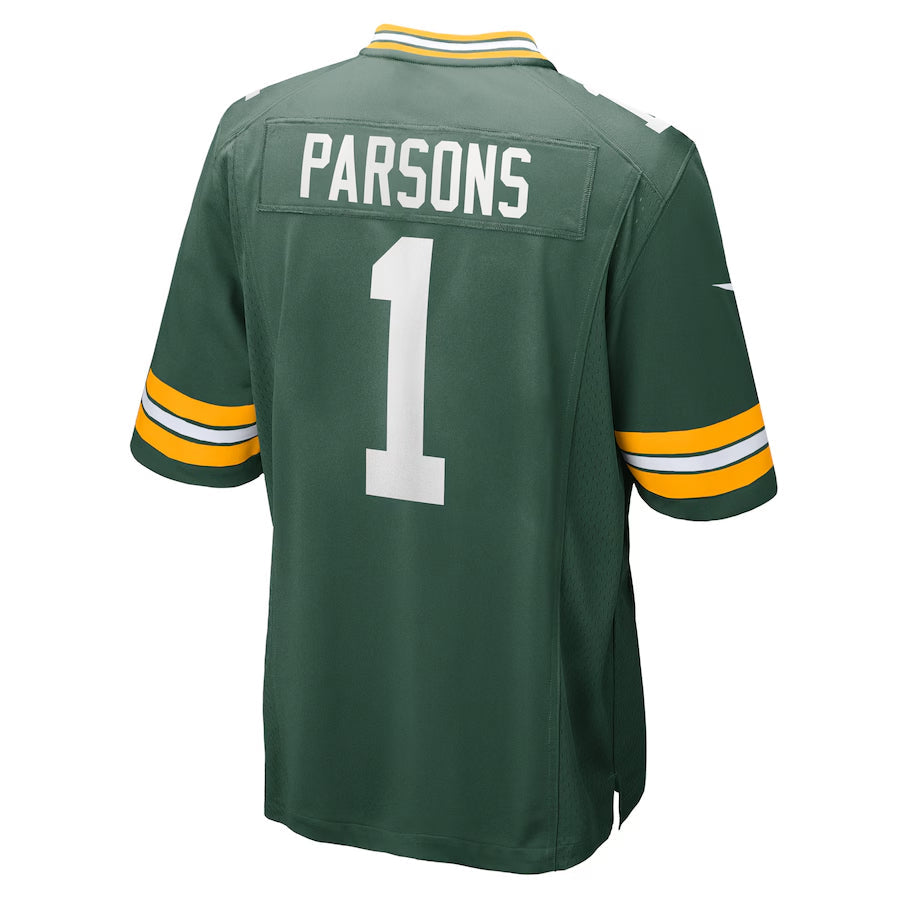 Ndoa GB.Packers #1 Micah Parsons Player Green Home Game Stitched Jerseys