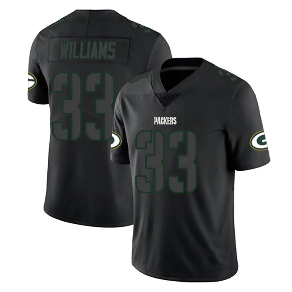 Ndoa GB.Packers #33 Evan Williams Player Black Impact Limited Home Game Stitched Jerseys