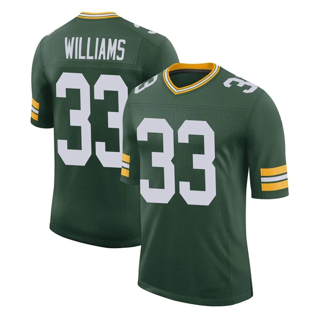 Ndoa GB.Packers #33 Evan Williams Player Green Limited Classic Home Game Stitched Jerseys
