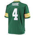 Ndoa GB.Packers #4 Brett Favre Mitchell & Ness Green Big & Tall Retired Player Replica Stitched Jerseys
