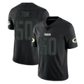 Ndoa GB.Packers #50 Zach Tom Player Black Impact Limited Home Game Stitched Jerseys