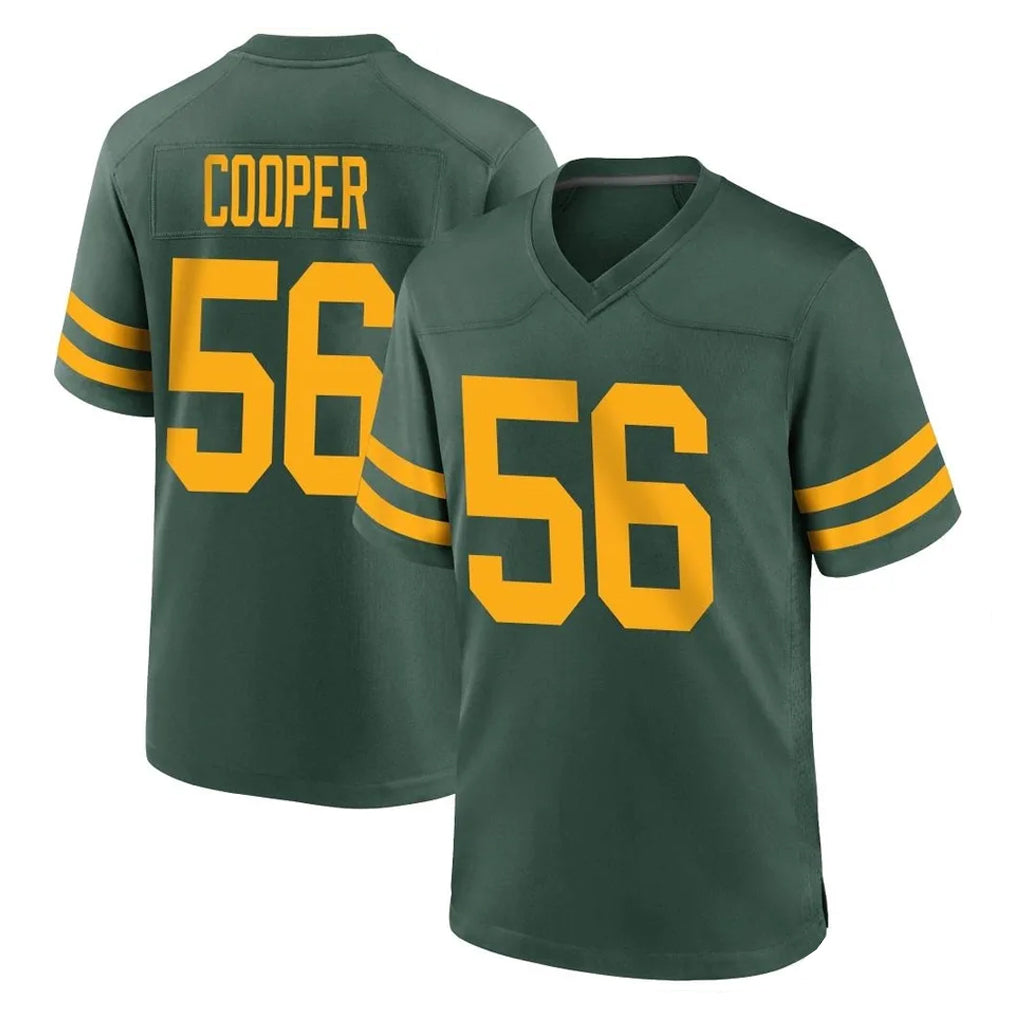 Ndoa GB.Packers #56 Edgerrin Cooper Player Green Alternate Home Game Stitched Jerseys