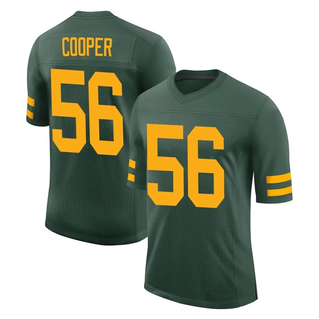 Ndoa GB.Packers #56 Edgerrin Cooper Player Green Alternate Vapor Home Game Stitched Jerseys