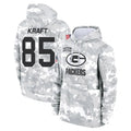Ndoa GB.Packers #85 Tucker Kraft Player Camo Salute To Service Hoodies Game Stitched Jerseys