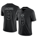 Ndoa GB.Packers #8 Josh Jacobs Player Black RFLCTV Limited Stitched Jerseys