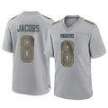 Ndoa GB.Packers #8 Josh Jacobs Player Gray Atmosphere Fashion Home Game Stitched Jerseys