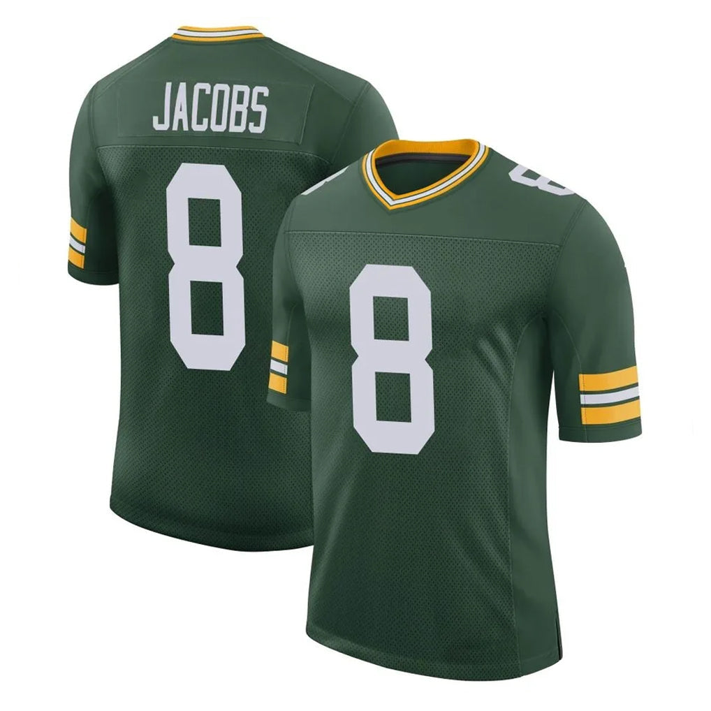 Ndoa GB.Packers #8 Josh Jacobs Player Green Limited Classic Home Game Stitched Jerseys