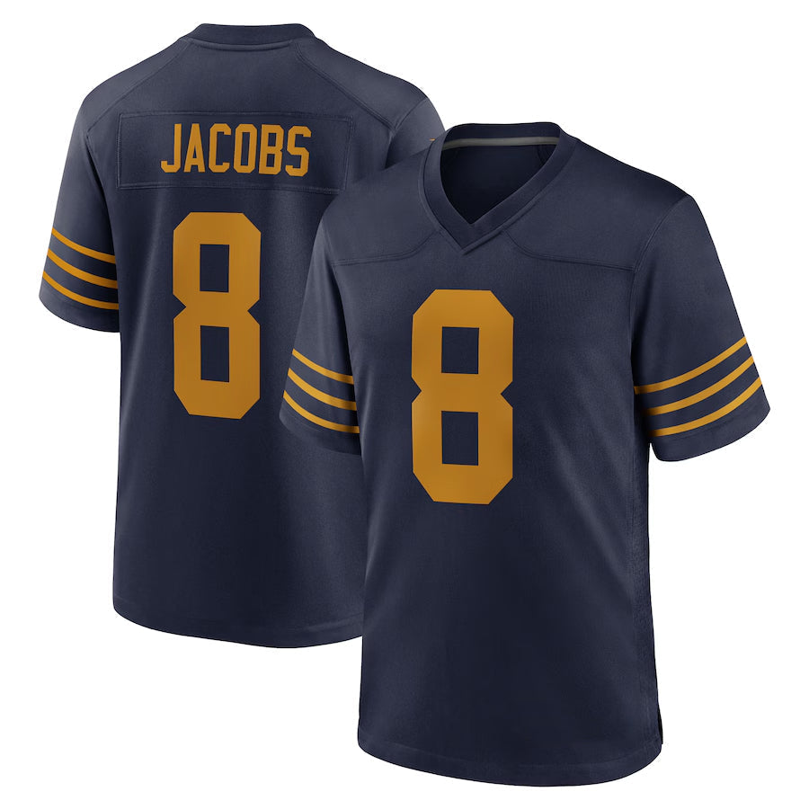 Ndoa GB.Packers #8 Josh Jacobs Player Navy The 1923 Classic Game Stitched Jersey