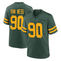 Ndoa GB.Packers #90 Lukas Van Ness Player Green Alternate Home Game Stitched Jerseys