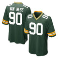 Ndoa GB.Packers #90 Lukas Van Ness Player Green Home Game Stitched Jerseys
