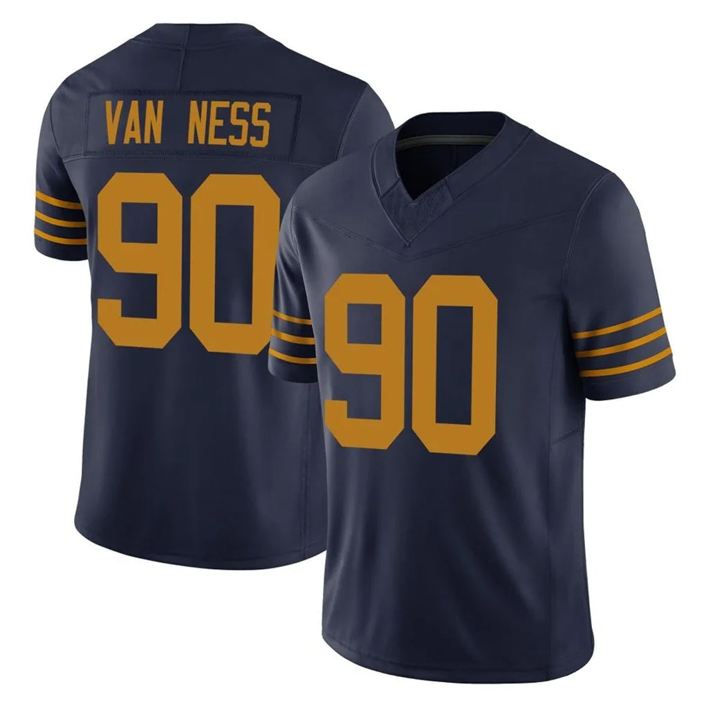 Ndoa GB.Packers #90 Lukas Van Ness Player Navy The 1923 Classic Vapor F.U.S.E. Home Game Stitched Jerseys