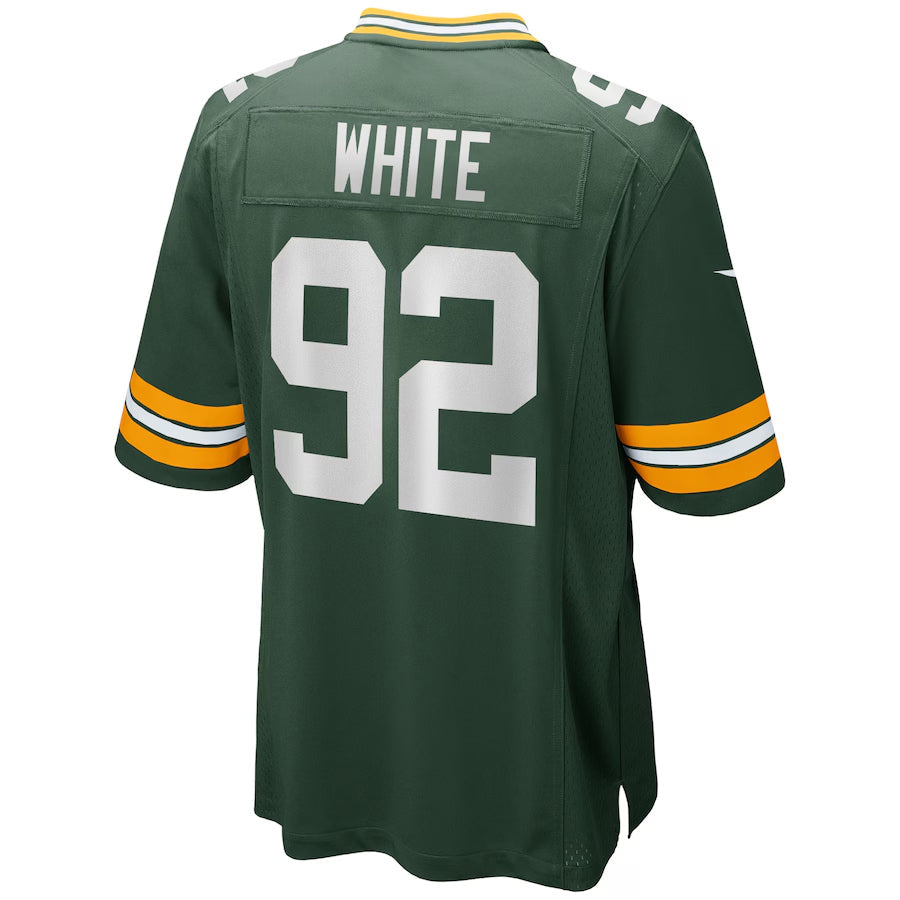 Ndoa GB.Packers #92 Reggie White Player Green Home Game Stitched Jerseys
