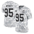 Ndoa GB.Packers #95 Devonte Wyatt Player Arctic Camo Salute To Service Limited Stitched Jerseys