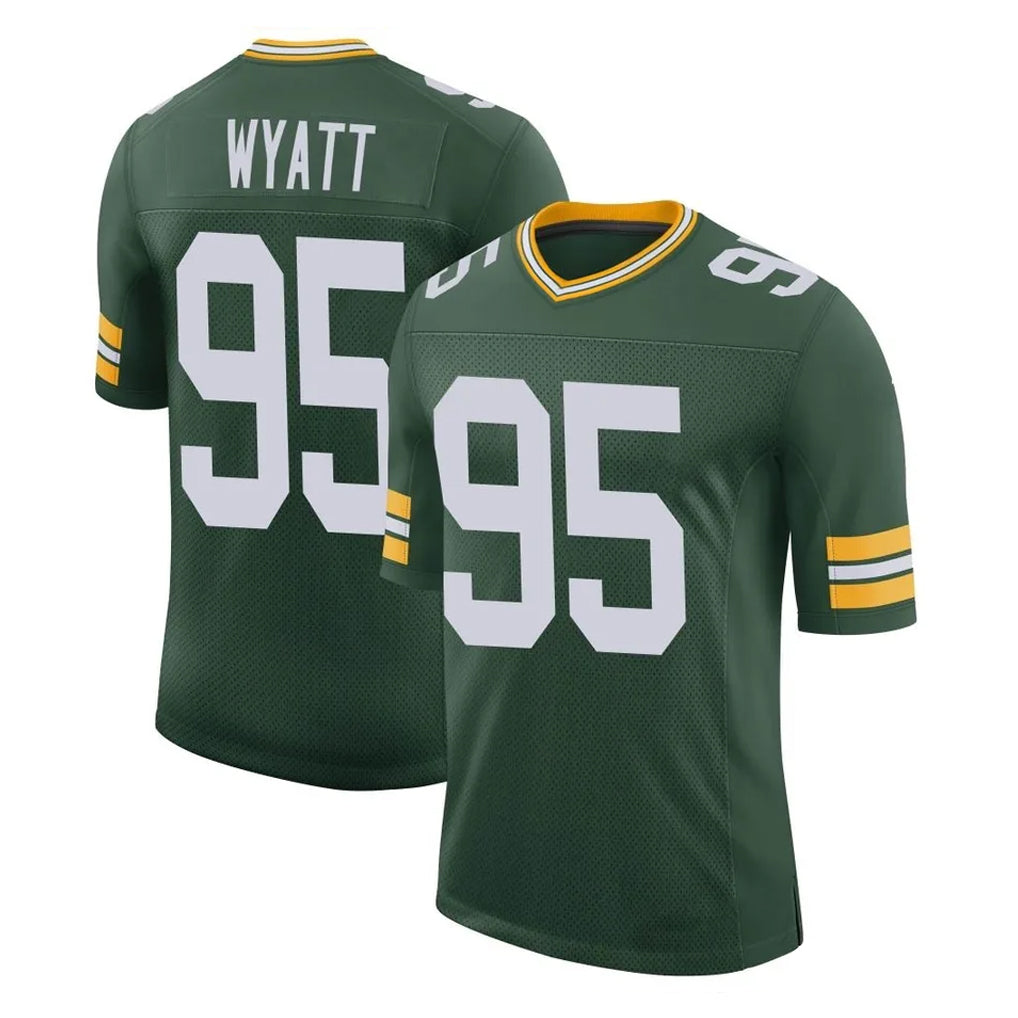 Ndoa GB.Packers #95 Devonte Wyatt Player Green Limited Classic Home Game Stitched Jerseys