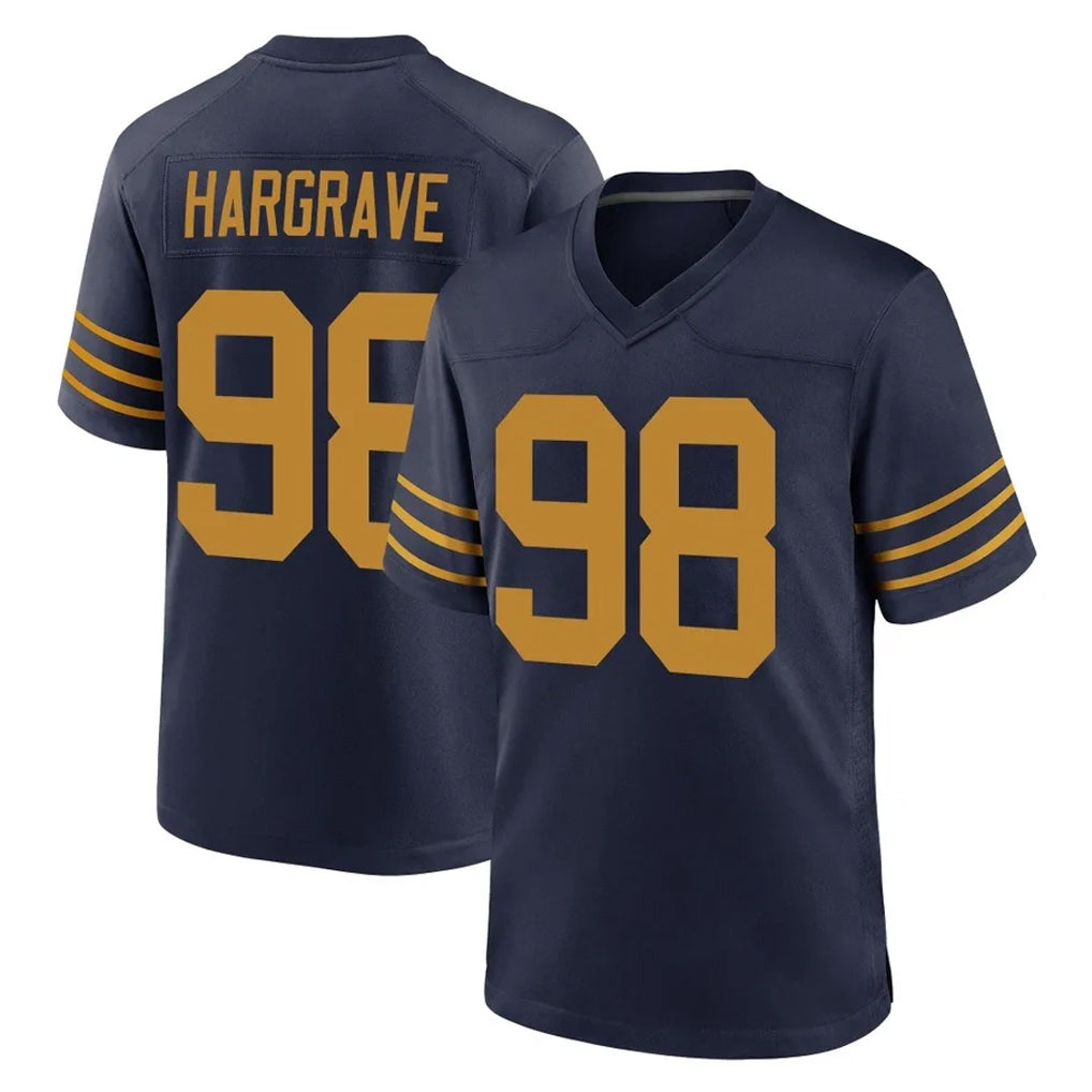 Ndoa GB.Packers #98 Javon Hargrave Player Navy The 1923 Classic Home Game Stitched Jerseys