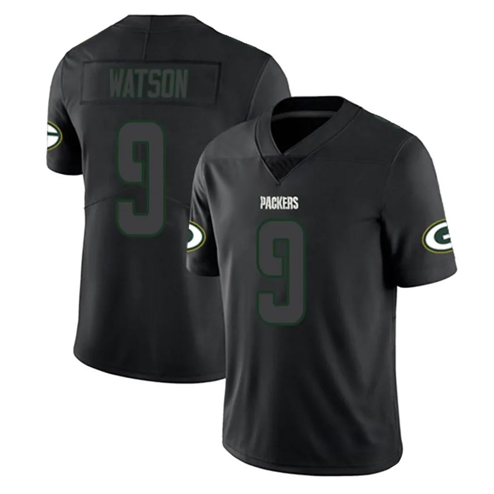 Ndoa GB.Packers #9 Christian Watson Player Black Impact Limited Home Game Stitched Jerseys