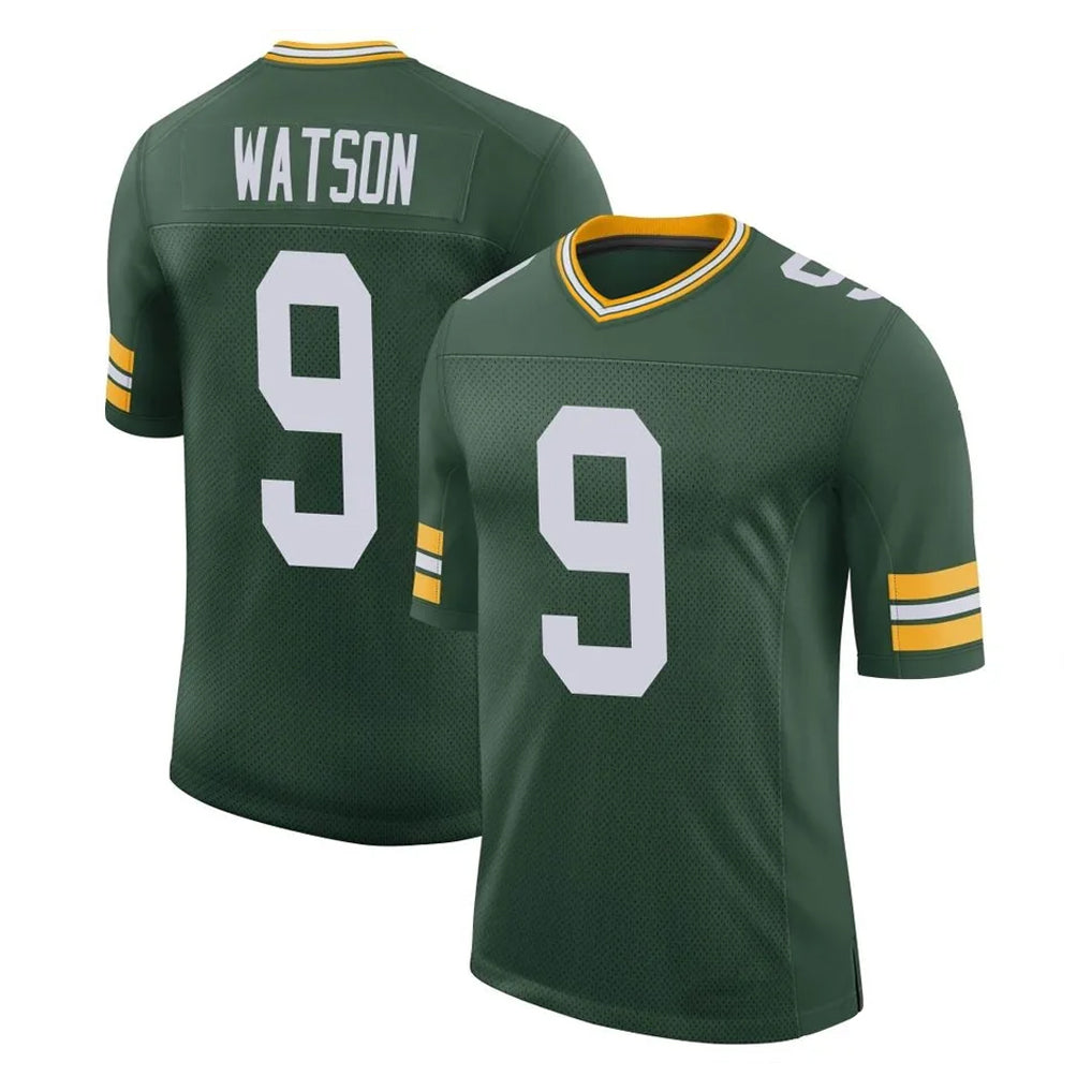Ndoa GB.Packers #9 Christian Watson Player Green Limited Classic Home Game Stitched Jerseys