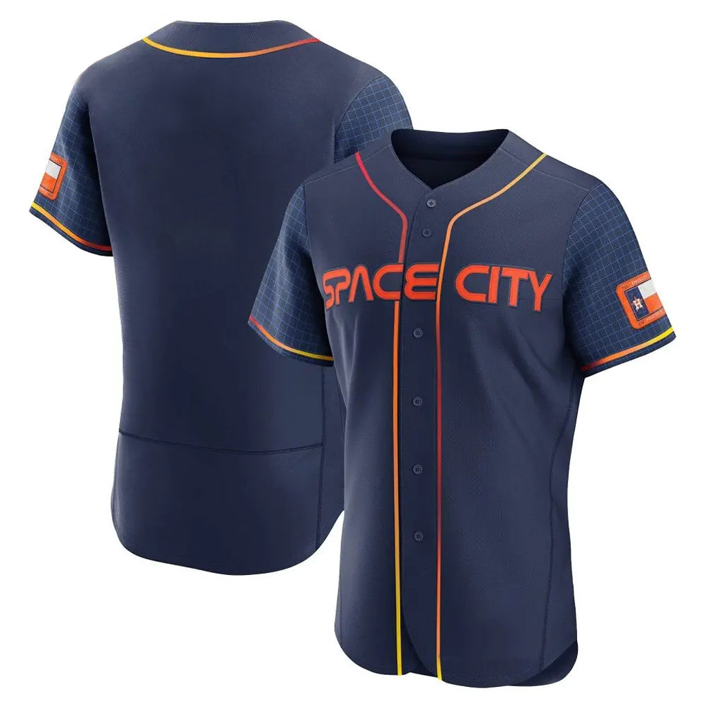 Ndoa H.Astros Navy City Connect Limited Elite Home Blank Player Stitched Jerseys