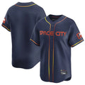 Ndoa H.Astros Navy City Connect Limited Home Blank Player Stitched Jerseys