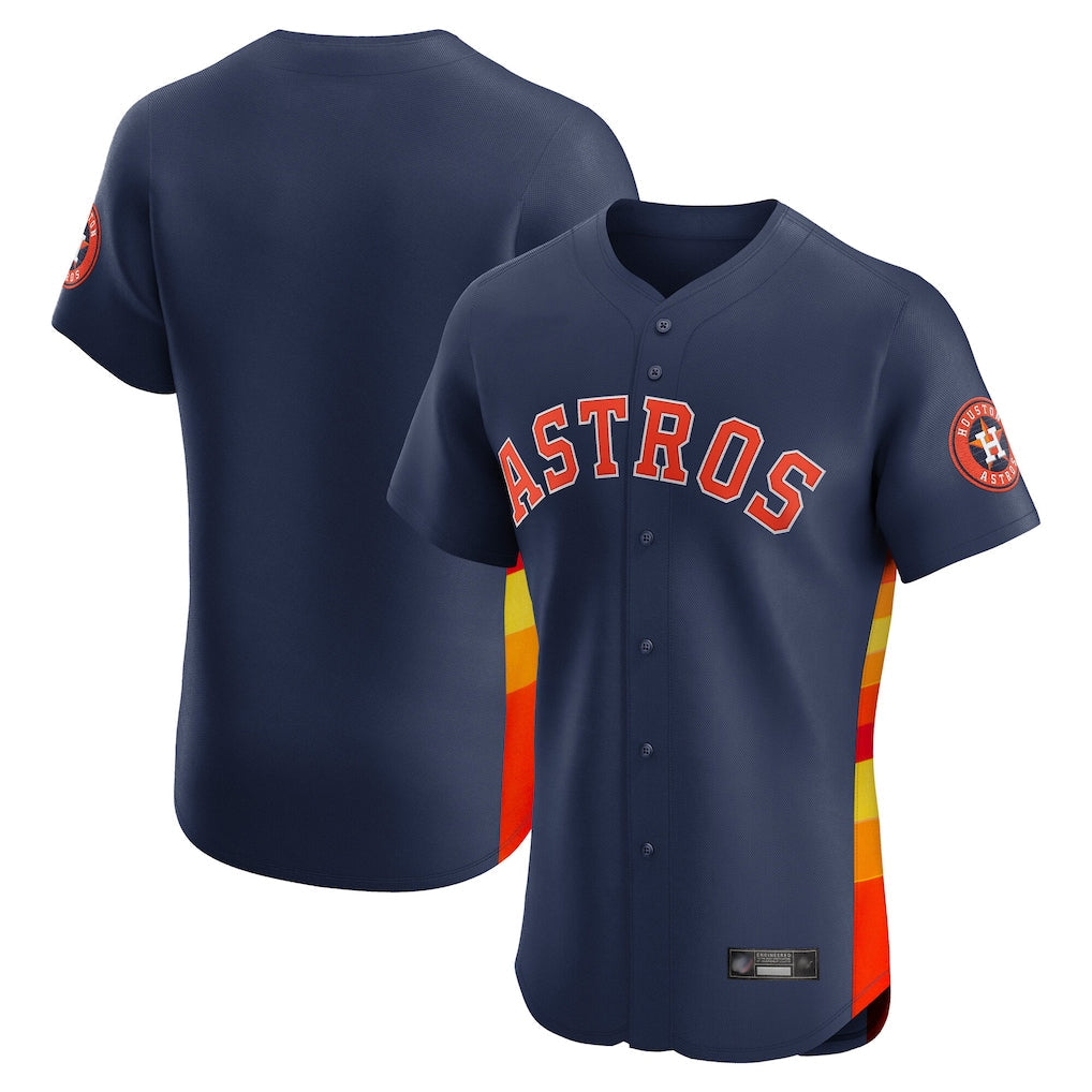Ndoa H.Astros Navy Limited Elite Home Blank Player Stitched Jerseys