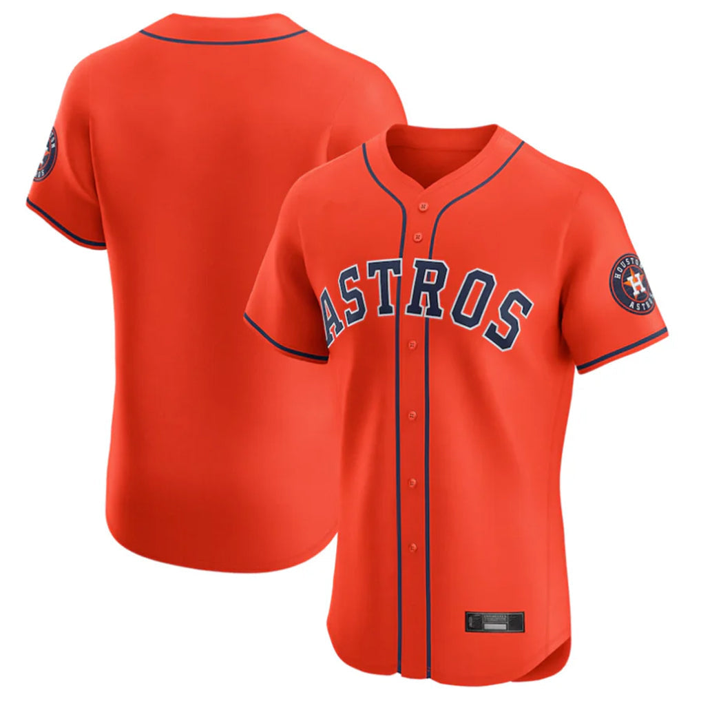 Ndoa H.Astros Orange Home Limited Elite Blank Player Stitched Jerseys