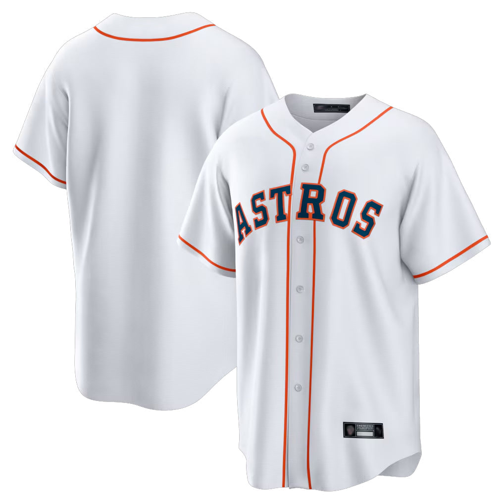 Ndoa H.Astros White Home Game Blank Player Stitched Jerseys