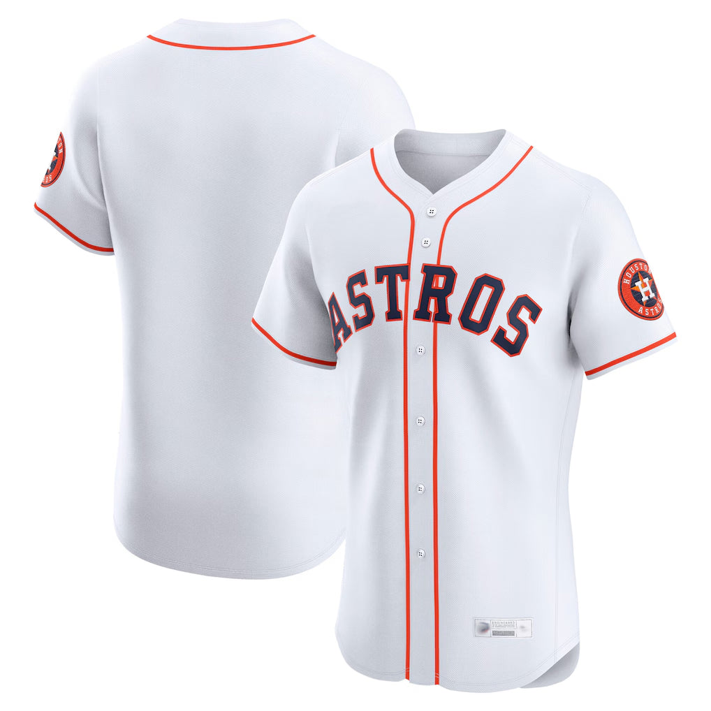 Ndoa H.Astros White Home Limited Elite Blank Player Stitched Jerseys