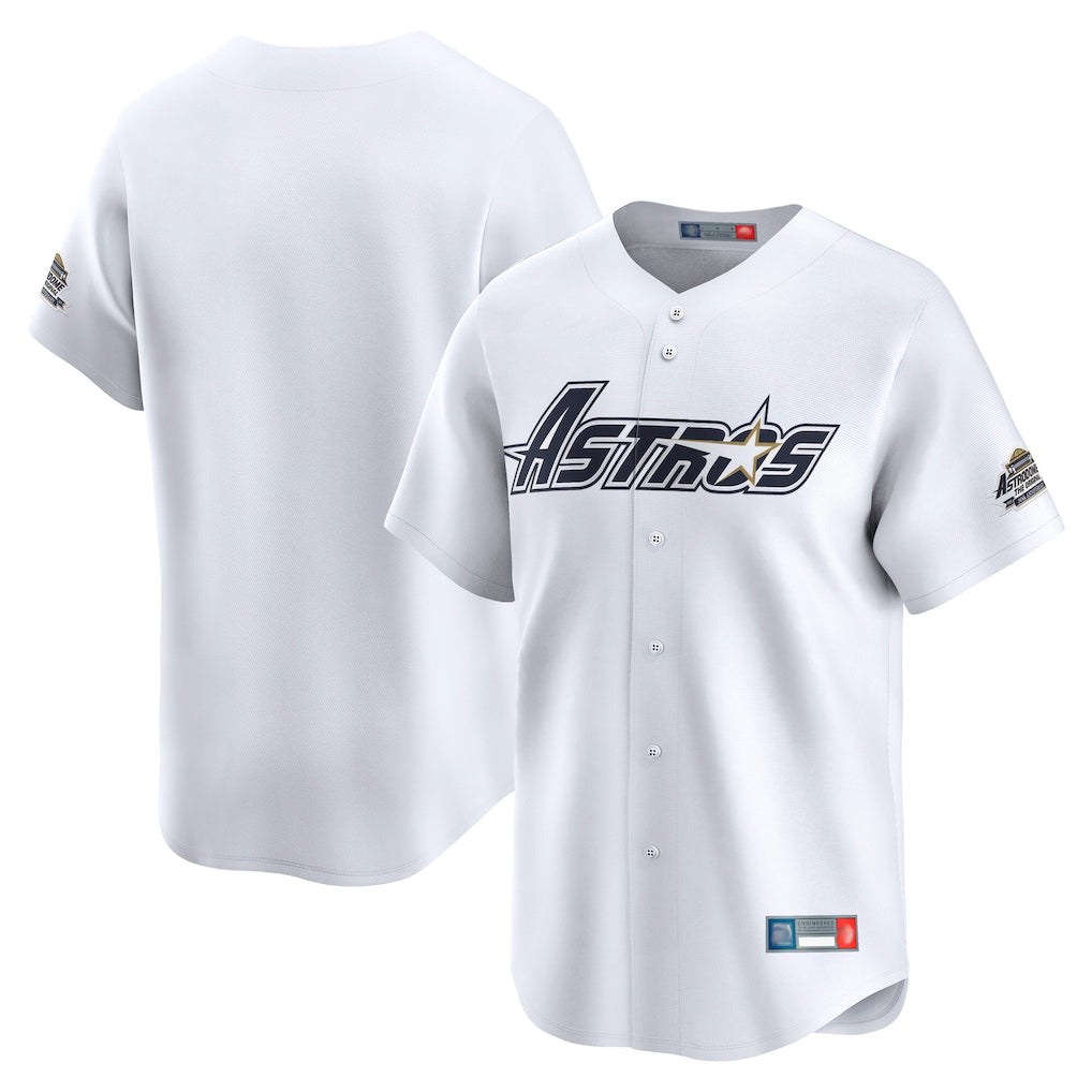 Ndoa H.Astros White Throwback Cooperstown Collection Limited Blank Player Stitched Jerseys