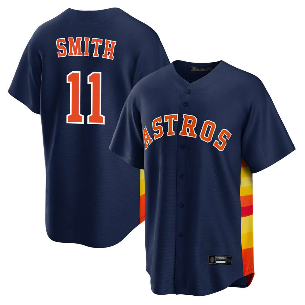 Ndoa H.Astros #11 Cam Smith Player Navy Home Game Stitched Jerseys