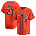 Ndoa H.Astros #21 Yainer Diaz Player Orange Home Limited Stitched Jerseys