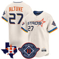Ndoa H.Astros #27 Jose Altuve Player Cream City Connect Texas Patch Vapor Premier Limited Home Stitched Jerseys