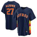 Ndoa H.Astros #27 Jose Altuve Player Navy Home Game Stitched Jerseys