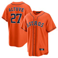 Ndoa H.Astros #27 Jose Altuve Player Orange Home Game Stitched Jerseys