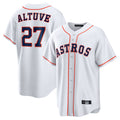 Ndoa H.Astros #27 Jose Altuve Player White Home Game Stitched Jerseys