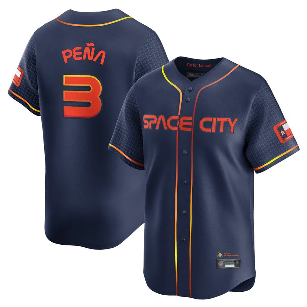 Ndoa H.Astros #3 Jeremy Pe?a Player Navy City Connect Home Limited Stitched Jerseys