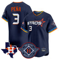 Ndoa H.Astros #3 Jeremy Pe?a Player Navy City Connect Texas Patch Vapor Premier Limited Home Stitched Jerseys