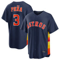 Ndoa H.Astros #3 Jeremy Pe?a Player Navy Home Game Stitched Jerseys