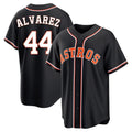 Ndoa H.Astros #44 Yordan Alvarez Player Black Fashion Out Home Game Stitched Jerseys