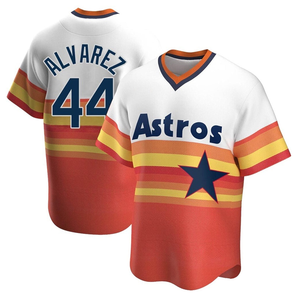 Ndoa H.Astros #44 Yordan Alvarez Player Rainbow Cooperstown Collection T-shirt Stitched Jerseys