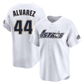 Ndoa H.Astros #44 Yordan Alvarez Player White Throwback Cooperstown Collection Limited Stitched Jerseys
