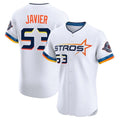 Ndoa H.Astros #53 Cristian Javier Player White City Connect Limited Elite Home Stitched Jerseys