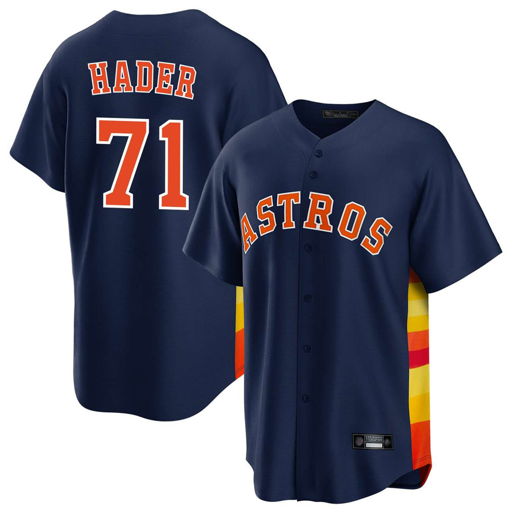 Ndoa H.Astros #71 Josh Hader Player Navy Home Game Stitched Jerseys
