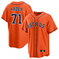 Ndoa H.Astros #71 Josh Hader Player Orange Home Game Stitched Jerseys