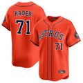 Ndoa H.Astros #71 Josh Hader Player Orange Home Limited Stitched Jerseys