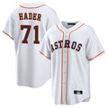 Ndoa H.Astros #71 Josh Hader Player White Home Game Stitched Jerseys