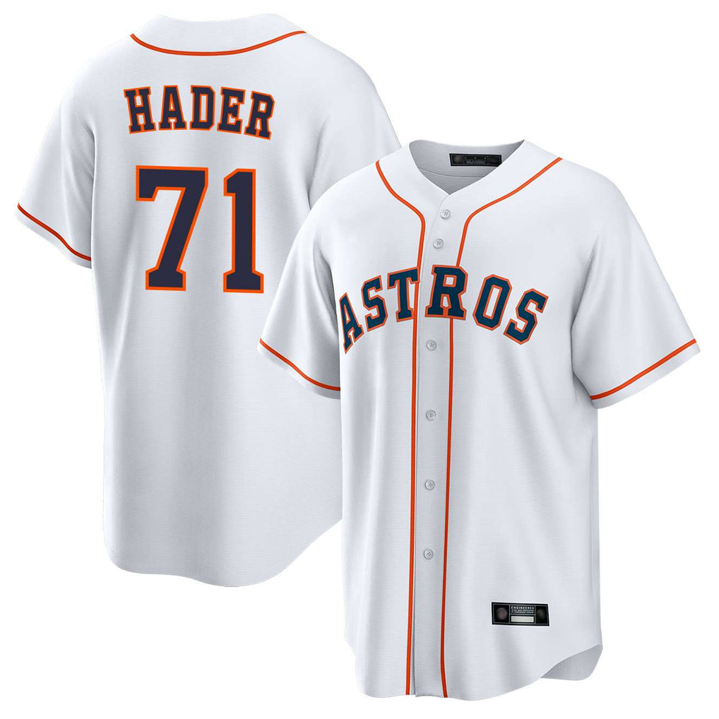 Ndoa H.Astros #71 Josh Hader Player White Home Game Stitched Jerseys